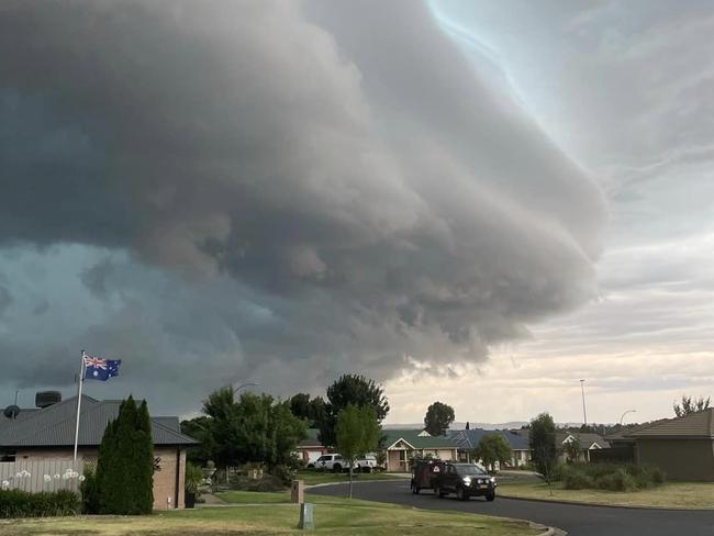 Image relating to a massive storm system that struck greater Sydney overnight (03.12.23). Picture: Facebook