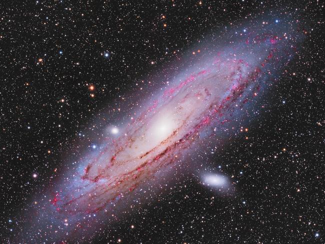 The M31 Andromeda Galaxy, M32 and M110 Galaxies in deep space. Picture: Kayron Mercieca