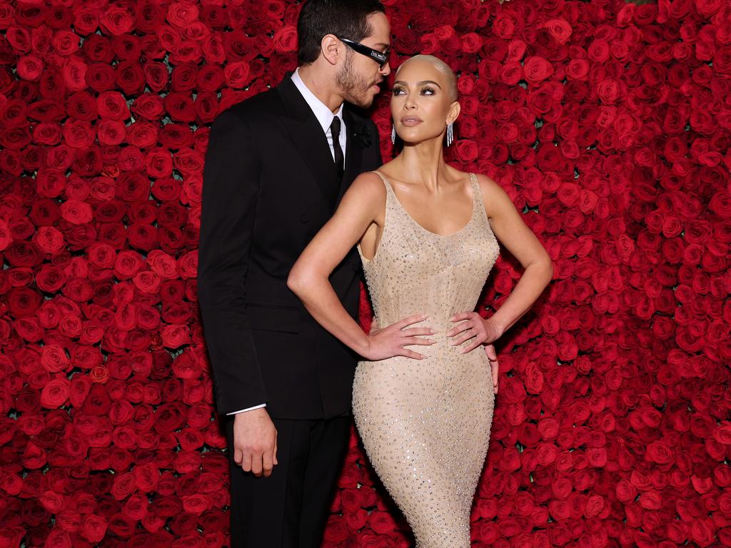 Pete Davidson and Kim Kardashian at the Met Gala on May 02, 2022 in New York City. Picture: Cindy Ord/Getty Images.