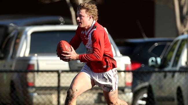 Jack Sandric in action for Glenroy during his time in Victoria. Picture: HAMISH BLAIR