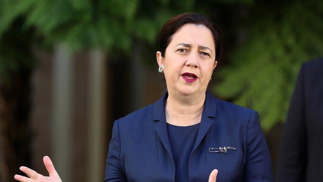 Premier Annastacia Palaszczuk has announced students will start returning to school from next week. Picture: Liam Kidston.