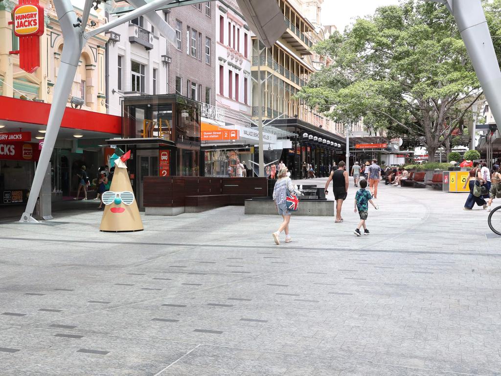 Two teenagers appeared in a Brisbane court on Thursday in connection to two violent daylight robberies in the Queen Street Mall in April, 2022. Picture: Liam Kidston