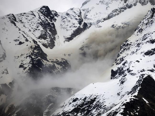 The village of Blatten VS in the Loetschental valley had to be completely evacuated. Picture: Peter Klaunzer/EPA/AAP