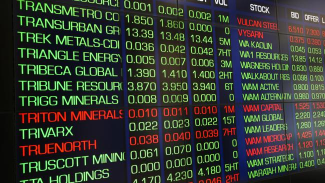 SYDNEY, AUSTRALIA : NewsWire Photos - SEPTEMBER 30 2024 ; A general view of the digital boards at the ASX in Sydney. Picture: NewsWire / Gaye Gerard