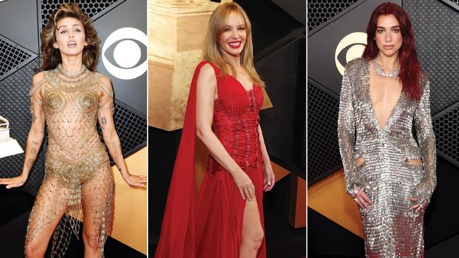 Stars sizzle on Grammys red carpet