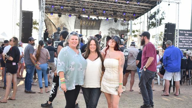 Families at the Lights on the Hill Trucking Memorial event at Gatton on Saturday, September 30, 2023.