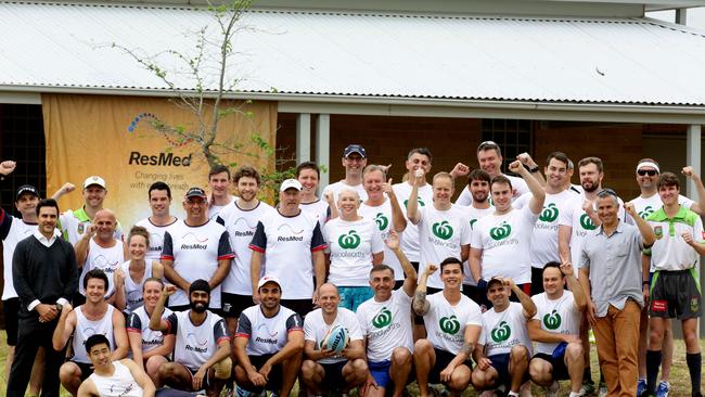 ResMed and Woolworths held a charity touch footy day on Friday to raise money for The Children's Hospital at Westmead. Pictures: Peter Kelly