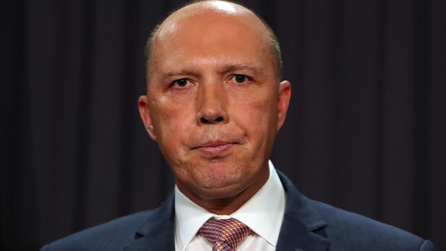 Peter Dutton says he does not regret challenging Malcolm Turnbull for the leadership. Picture: Kym Smith