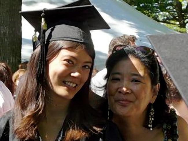 Kayla Min Andrews (L) with her late mother Katherine Min, who was the winner of the Pushcart Prize and a Sherwood Anderson Foundation Fiction Award.