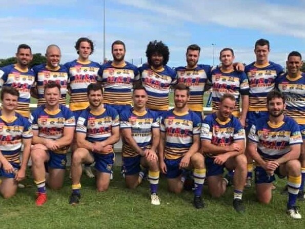 SOCIAL MEDIA IMAGE DISCUSS USE WITH YOUR EDITOR - READY TO ROCK: Marist Brothers RAMS Lismore are ready to play in the Burleigh 9s competition at Burleigh heads on Saturday March 13, 2021, as part of their preseason training.