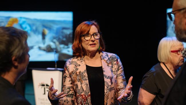 Lindy Hume at this year’s launch of the Ten Days on the Island program in Tasmania. Picture: Jacob Collings