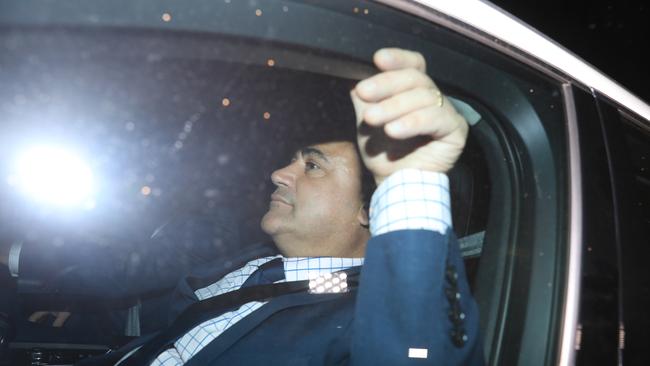 John Barilaro leaves crisis talks last night. Picture: Christian Gilles