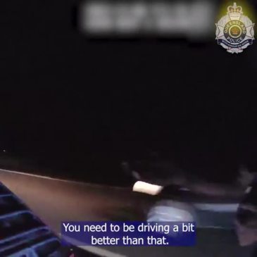 Alleged drink driver overtakes police car