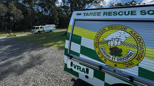 Taree Volunteer Rescue Association (VRA) vehicles at a job. Picture: Facebook.