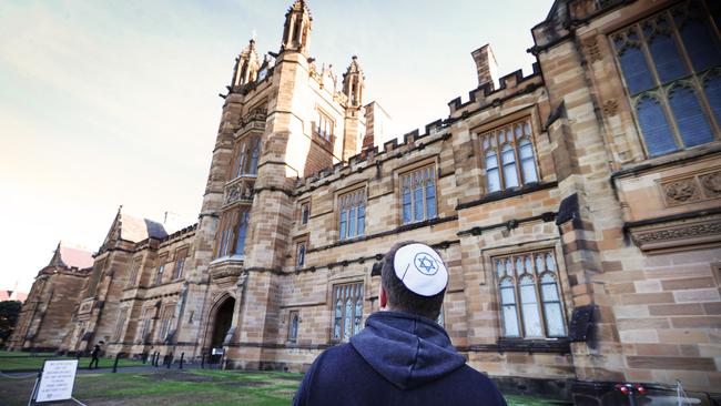 A Jewish student at the University of Sydney. Picture: John Feder