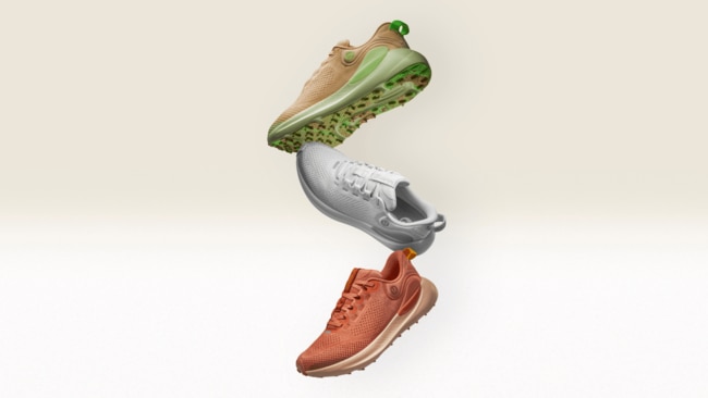 They’ve released a running shoe, a casual shoe, a slide and a trail runner for both men and women. Image: Supplied