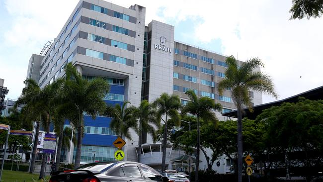 The RBWH was upgraded to tier two on its bed capacity plan on Tuesday morning. Picture: NCA NewsWire /Jono Searle