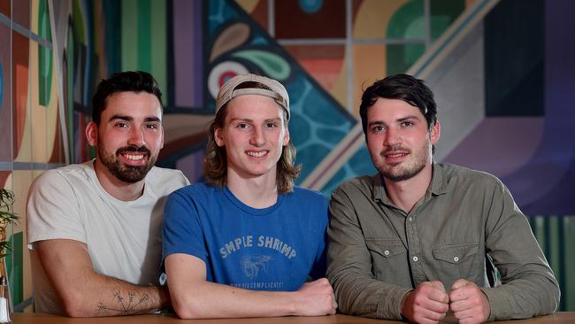 Malobo owners and brothers Mattis, Liam (chef) and Lukas Vanzati. Photo: Bianca De Marchi