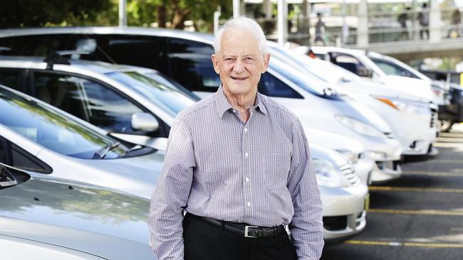 Hornsby Mayor Philip Ruddock, at one of Hornsby Station’s car parks. Picture: Justin Lloyd.