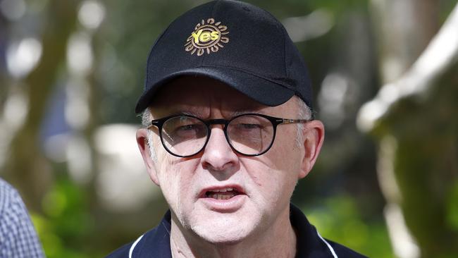 BRISBANE, AUSTRALIA - NewsWire Photos MAY 1, 2023: Prime Minister Anthony Albanese during the Labor Day march in Brisbane. Picture: NCA NewsWire/Tertius Pickard