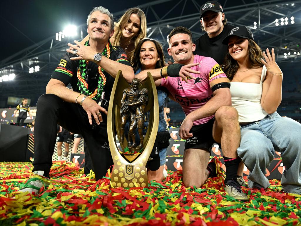 The Cleary clan after grand final victory in 2024. Picture: NRL Photos
