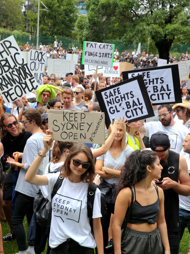 Keep Sydney Open protest / Picture: Stephen Cooper