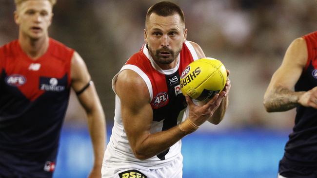 Jarryn Geary faces a long stint on the sidelines. Picture: AAP