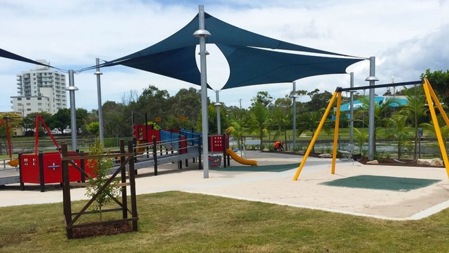 Nelson Park, a fully-fenced playground at Alexandra Headland. Photo: Sunshine Coast Council