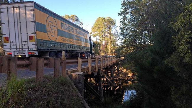 WAITING FOR WORK - Council needs to do something to ease local frustrations, the Coondoo Creek bridge for example. Picture: Arthur Gorrie