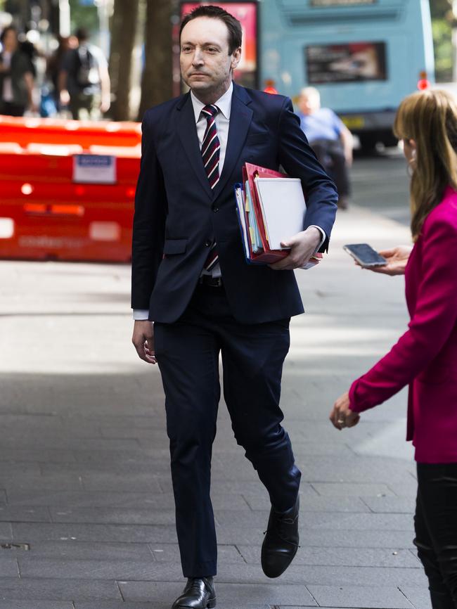 Council Assisting Scott Robertson arrives at ICAC. Picture: Dylan Robinson