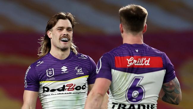 Ryan Papenhuyzen and Cam Munster are hitting their straps. Picture: Brendon Thorne/Getty Images