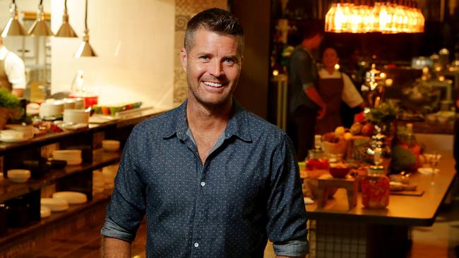 Chef Pete Evans at the opening night of his restaurant, Asanain, in Brisbane. Picture: Mark Calleja