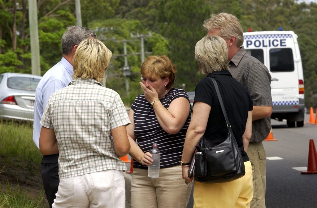 Scene of missing boy Daniel Morcombe... Denise and Bruce Morcombe in 2003.