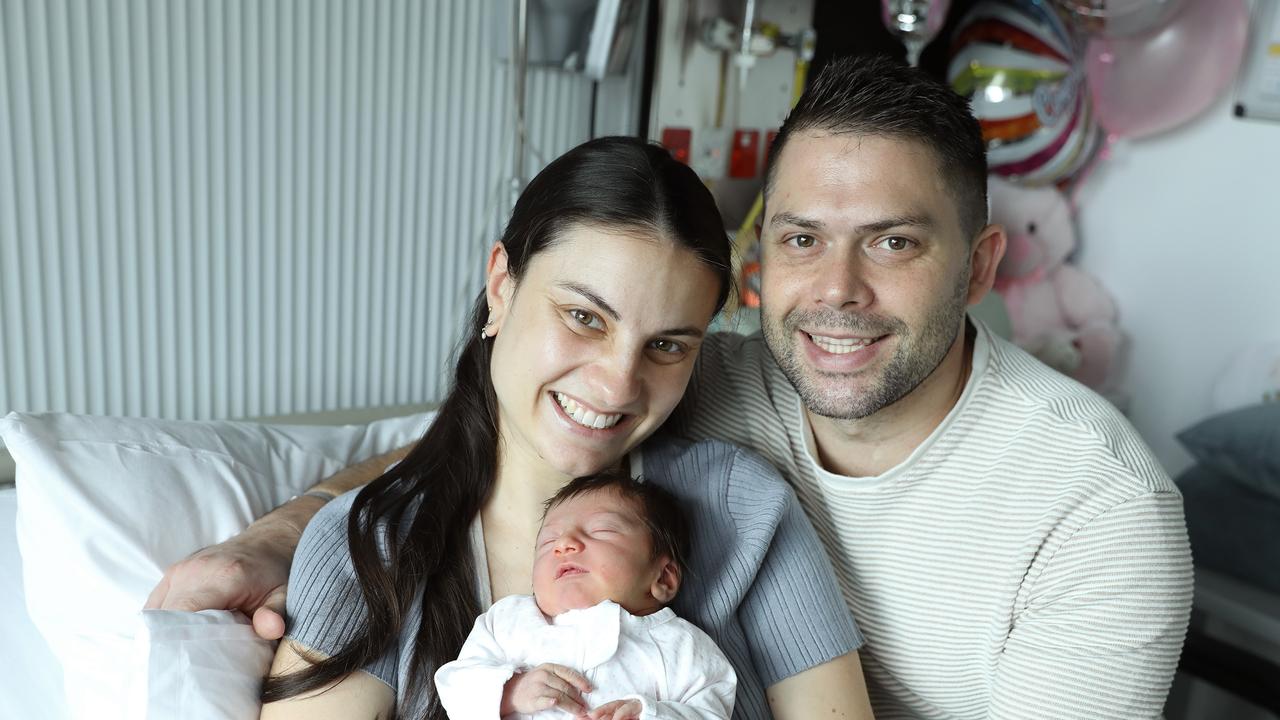 Baby: Alessia Aryna D'Amore Inturrisi, DOB: 28/4/25, Weight - 2920g, Parents: Jessica and Sandan, From: Ocean Grove, Photo By Sugar Images