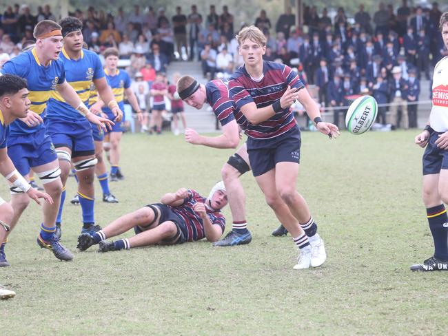 The Southport School vs. Toowoomba Grammar School firsts GPS rugby. Played on The Village Green.27 July 2024 Southport Picture by Richard Gosling