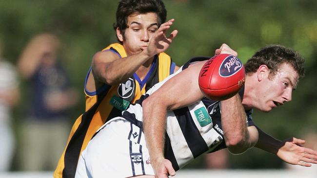 Steve Johnson in action in the VFL during his club imposed suspension.