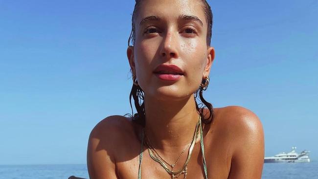 Hailey and Justin Bieber shared intimate pictures of their Greek vacation to Instagram. Picture: Instagram