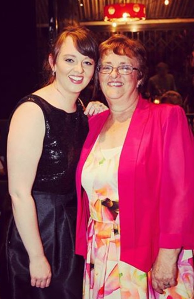 Melissa Taylor and mother Cheryl, who was killed in the balcony fall. Picture: Facebook