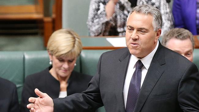 Joe Hockey’s first budget in 2014 was a time bomb. Picture: Getty Images