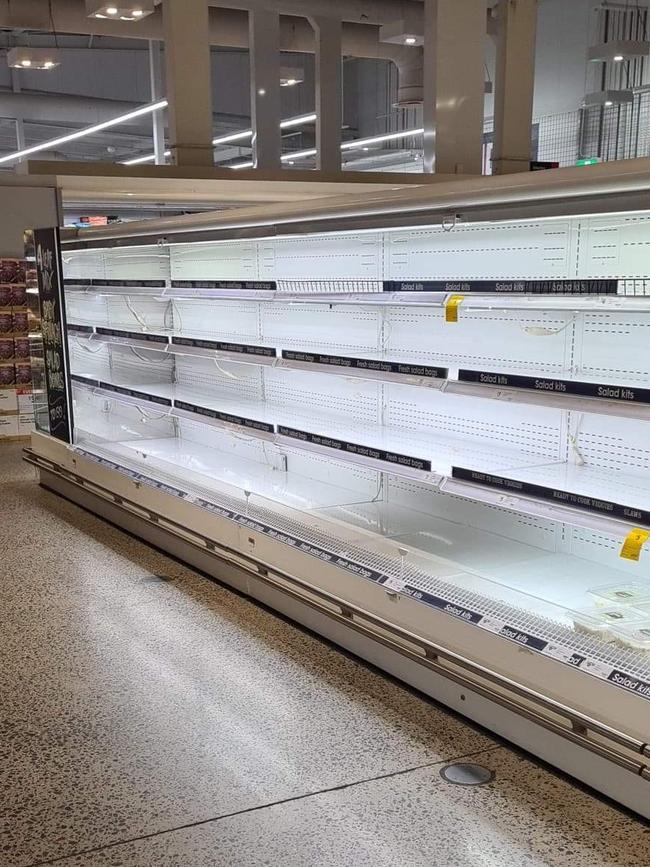 There are fears another round of panic buying is setting in Melbourne. Pictured: Coles Coburg. Picture: Supplied