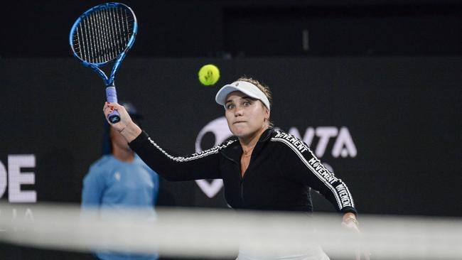 American Sofia Kenin surged from the brink of defeat to beat Australia’s Ajla Tomljanovic in Adelaide. Picture: AFP