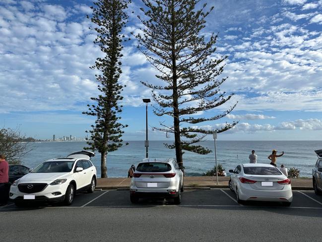 Parking effort on Burleigh hill