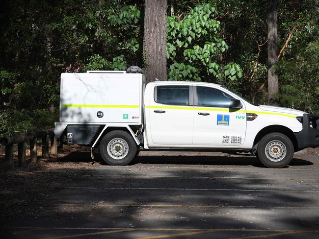 Council car parked near Cockatoo Trail, Mt Coot-Tha. Picture: Liam Kidston