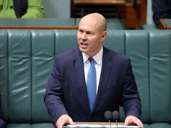 Treasurer Josh Frydenberg has unveiled a big-spending budget that he hopes will see the Coalition returned to power. Picture: NCA NewsWire / Gary Ramage