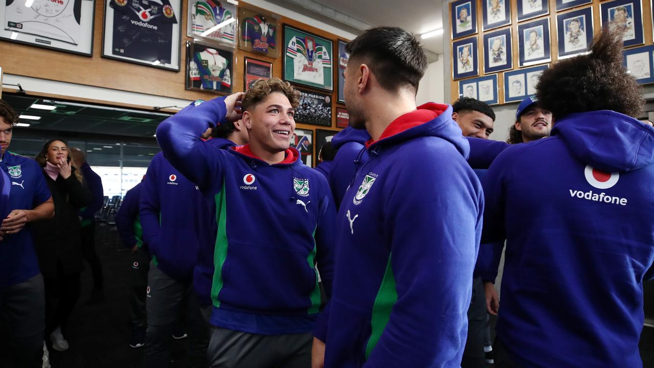 Reece Walsh and the Warriors were welcomed back to New Zealand last week, but the fullback won’t be there for long. Picture: Fiona Goodall/Getty Images