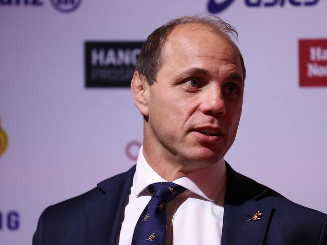 Rugby Australia CEO Phil Waugh wants to have Schmidt’s replacement locked in early in the Super Rugby season. Picture: Getty