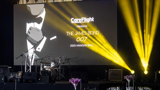 CareFlight's 2025 Hangar Ball raised more than $230,000 to support emergency aeromedical services across the Northern Territory. The event was James Bond-themed and welcomed more than 450 guests. Picture: North Australia Media
