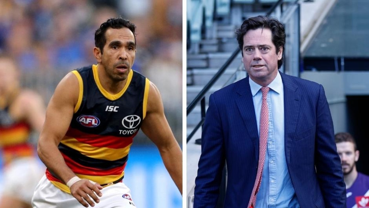 Eddie Betts and Gillon McLachlan.