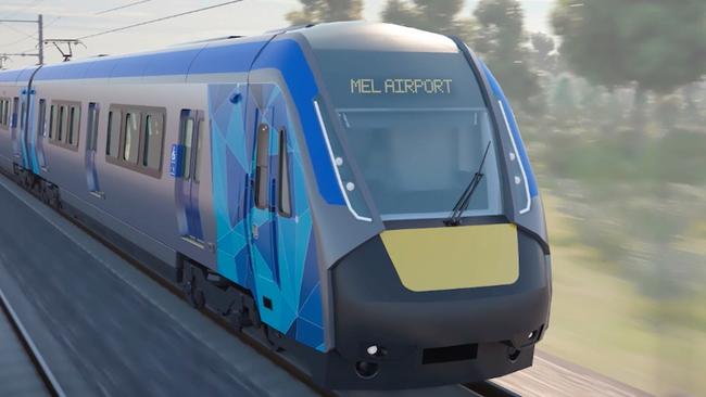 Artists impression of Melbourne Airport rail link