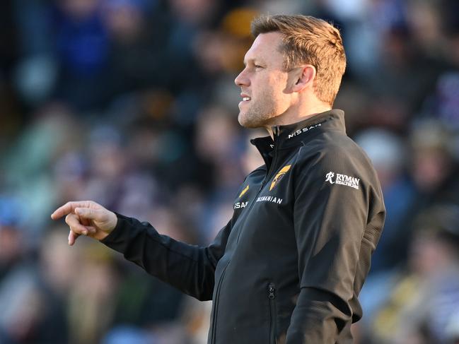 Sam Mitchell during the win over Fremantle on Saturday. Picture: Steve Bell/Getty Images